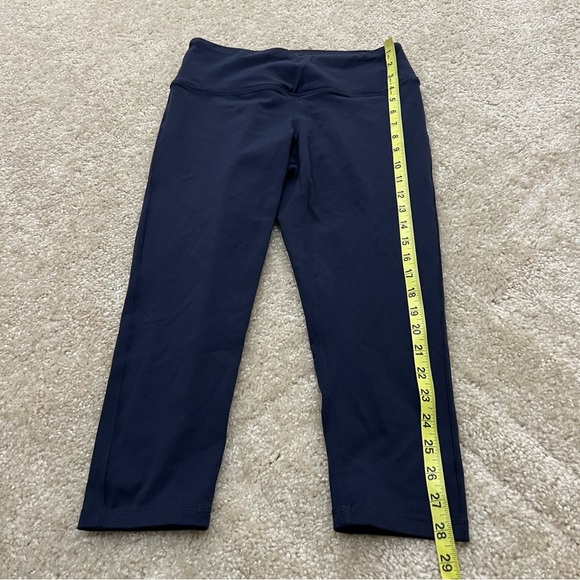 prAna Capri Yoga Active Pants Leggings Navy Blue Size Medium Gym, - Picture 4 of 15